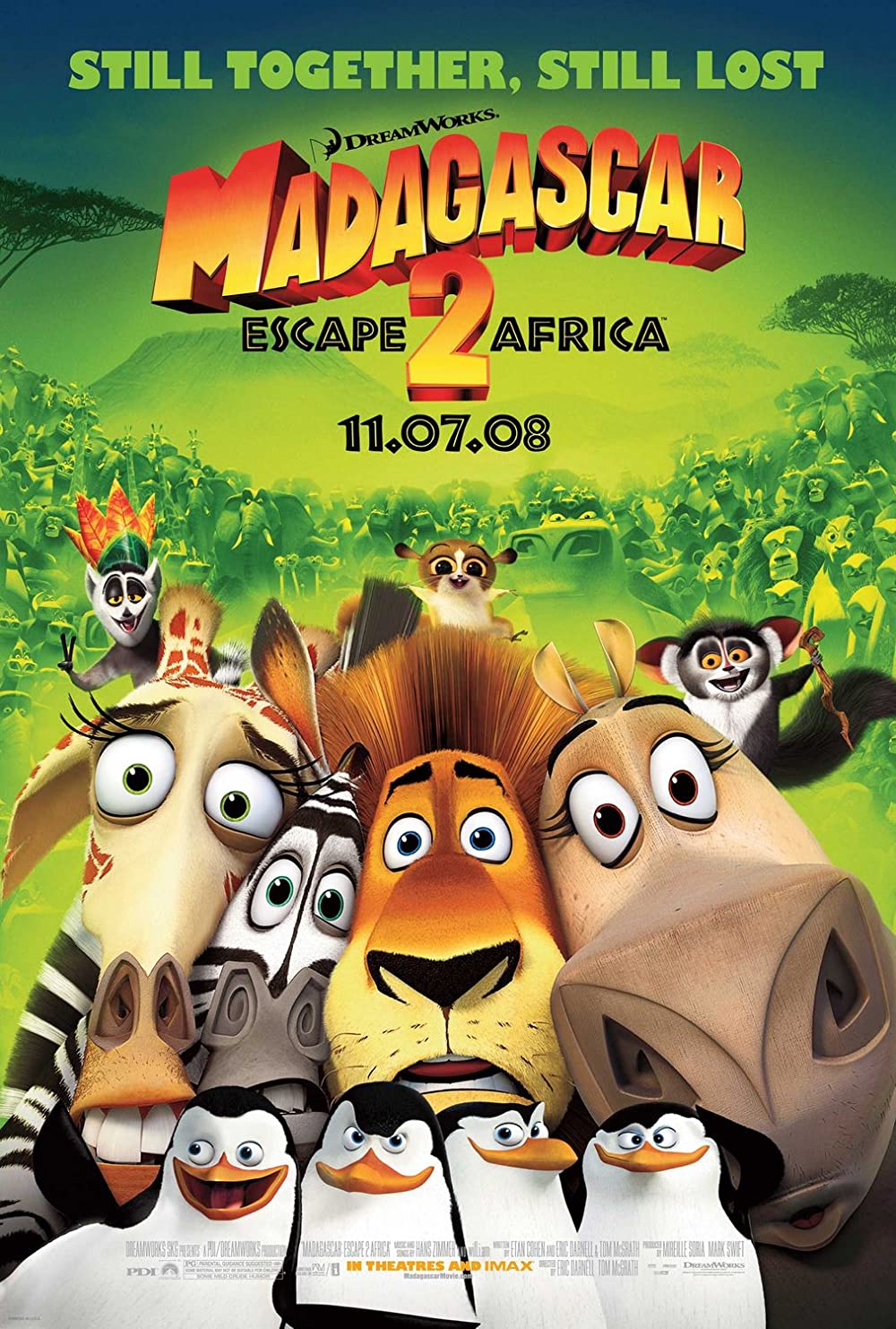 Madagascar 2: Tẩu thoát đến Phi Châu – Madagascar: Escape 2 Africa (2008) Full HD Vietsub